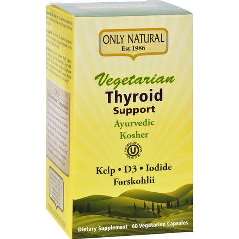 Only Natural Thyroid Support  Vegetarian  60 Vegetarian Capsules